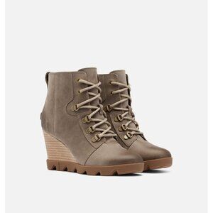 NEW SOREL WOMEN'S JOAN UPTOWN™ LACE BOOTS KHAKI SIZE 7.5